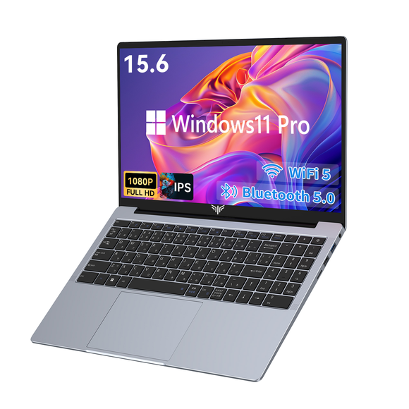 Laptop 15.6 FHD 16GB 512GB AMD Ryzen 3 4300U with Windows 11 Pro,Graphite, WiFi 6, Backlit KB, Gray