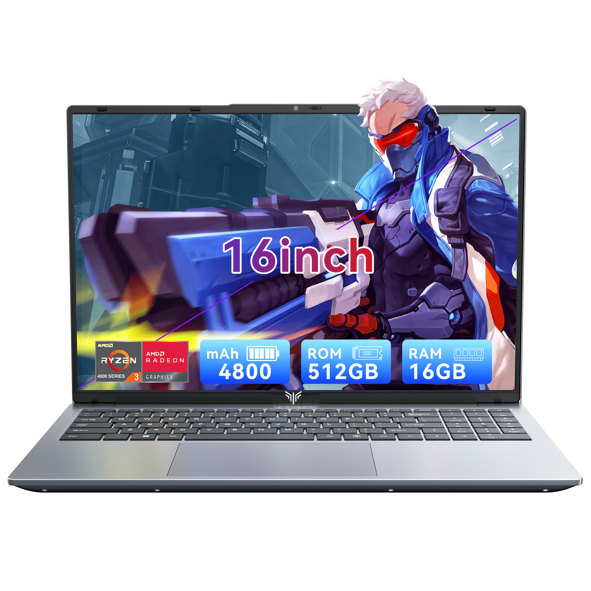 Free Shipping! Laptop 16.1 FHD Gaming Laptop, AMD Ryzen 7 5700U