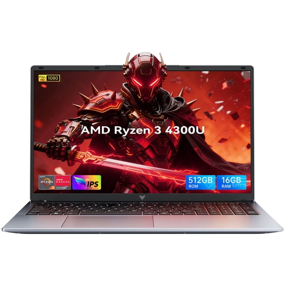 Laptop 17'' FHD AMD Ryzen 4300U 16GB DDR4 512GB SSD up to 3.7GHz with Windows 11PRO