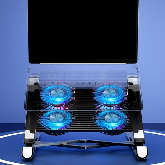 Laptop 4 Cooling Fan Pad , Slip Strong Wind Holder for 11-17.3'' Notebooks Tablet Laptops