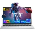 thumbnail image 1 of Laptop  17.3 FHD Intel Alder Lake N97 up to 3.6GHz 16GB DDR4 512GB SSD with Windows 11 Pro Business Laptop Computer,Silver, 1 of 8