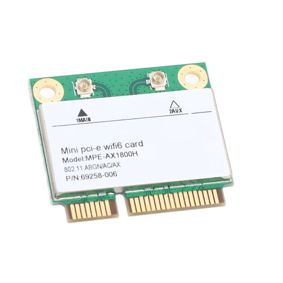 Gadgets MPE AX1800H Wireless Card, RTL8852BE 1800Mbps Mini PCIe Network Adapter for for