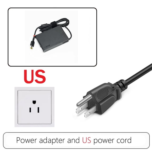 Laptop Adapter 135W 20V 6.75A USB Notebook Charger for  T440p Y50-70 R720 Y700 T540p P51 P52 S5 ADL135NLC3A Power Supply