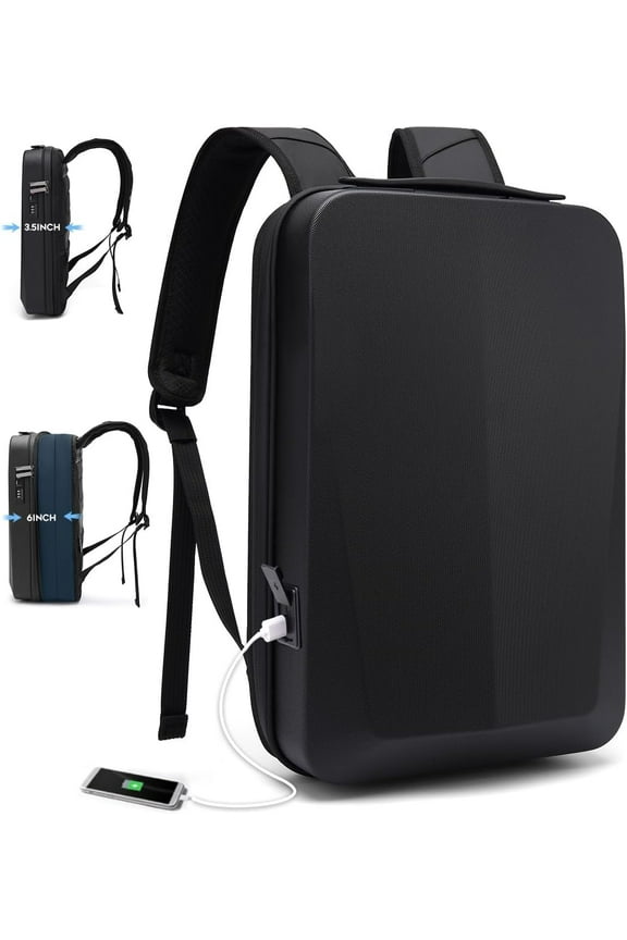 Laptop Anti- backpack Hard Shell Expandable Commute backpack can Hold 15.6 inch laptop for men and women