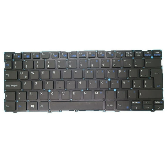 Laptop No Backlit Keyboard For CLEVO NL40CU NL40GU NL40GU1 NL40LU NL40LU1 NL40LU2 NL40MU NL40MU1 NL40MU2 NL40PU1 NL40PU2 NL40AUX Latin America LA Black No Frame New
