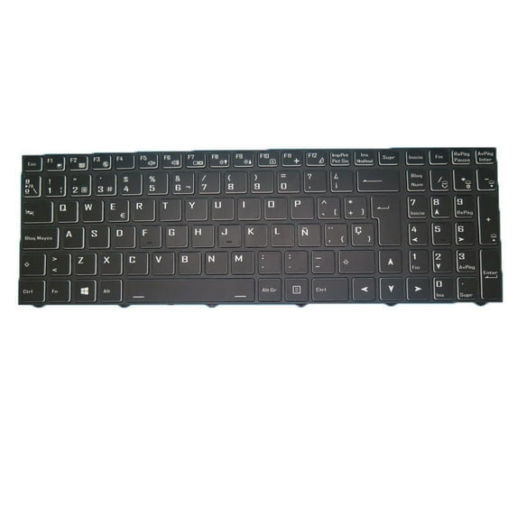 Laptop Backlit Keyboard For CLEVO NH70RA NH70RAQ NH70RCQ NH70RHQ NH70RZQ NH77DBQ NH77DC NH77DCQ NH77DDW Spanish SP Black Frame New