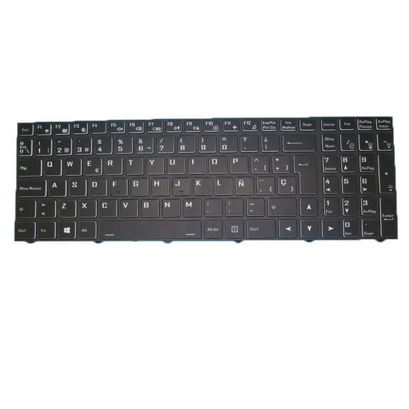Laptop Backlit Keyboard For CLEVO (PD70PNT PD71PNT PD70PNN PD71PNN PD70PNR PD71PNR PD70PNP PD71PNP)(-D)(-G) Spanish SP Black Frame New