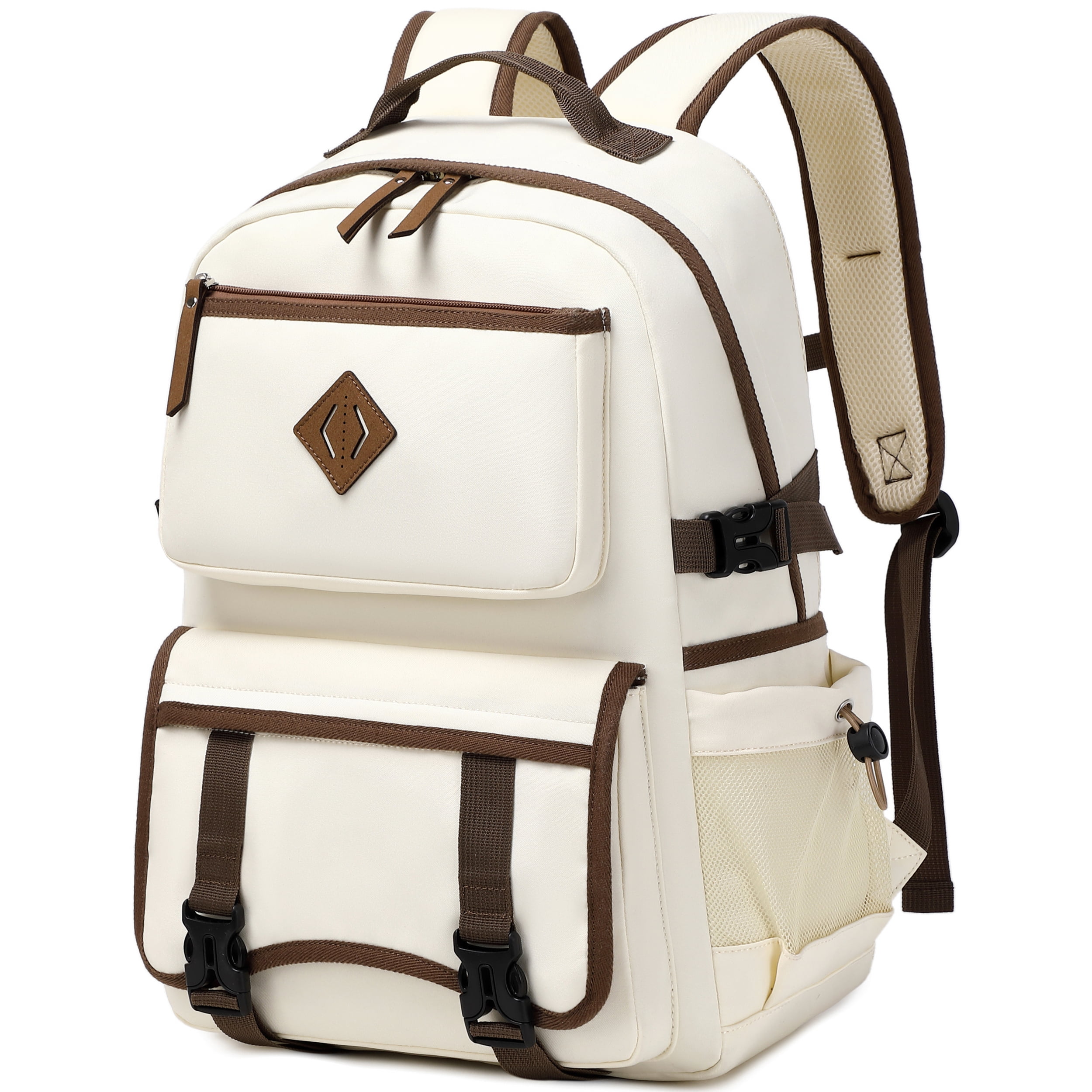Laptop Backpack 15 -17 Inch for Women Men Large College Bookbag Elementary  Middle High School Bag for Kids Teens Girls Boys Student Waterproof Travel  Backpacks Book Rucksack Work Daypack Beige  - Walmart.com
