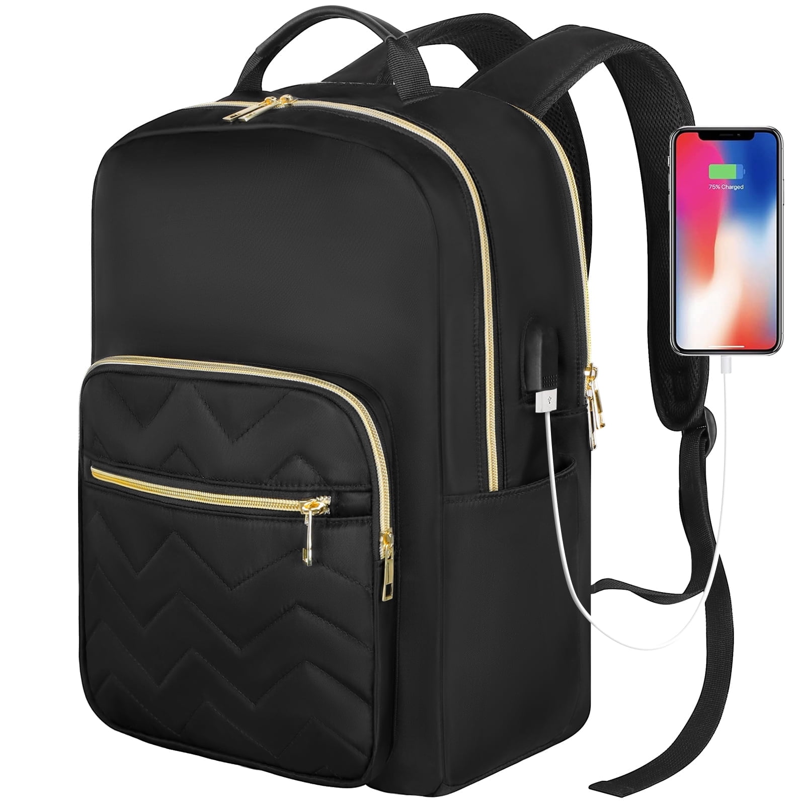 Laptop Backpack Purse for Women, 15.6\