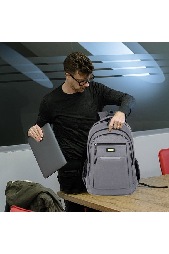 Laptop Backpack 16 Inch for Men and Women, Slim Travel Laptop Bag with USB Port, Water Resistant College School Computer Backpack, Large Capacity Business Work Daypack