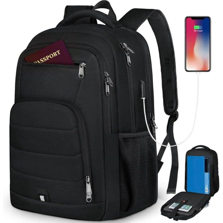 Laptop Backpack 17 Inch Large Travel Backpack for Men Women Waterproof Computer Backpack Work Business Walmart