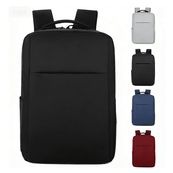 Laptop Backpack, Business Slim Durable Travel Water Resistant Backpacks with USB Charging Port, College Bookbag Computer Bag Gifts for Men Women Fits 16 Inch Notebook (Black)