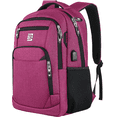 thumbnail image 1 of UKEIN Red Laptop Backpack Computer Business Backpack for Adult Water Resistant Anti-Theft Laptop Backpack for Men, 1 of 7