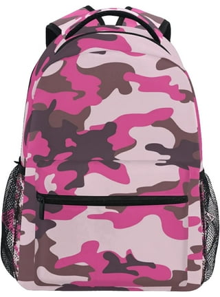 Pink Camouflage Backpack
