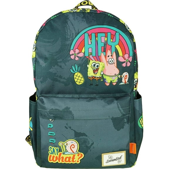 Spongebob Patrick Large 17" Backpack with Laptop Compartment for School Travel