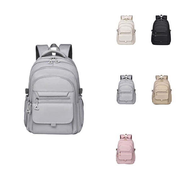 Laptop Backpack Durable Fabric Preppy Lightweight Travel Daypack for College Women Students, Cute Y2K Retro Book Bag with Padded Shoulder Straps