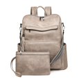 thumbnail image 1 of Laptop Backpack For Women Men,Leather Travel Backpack 15.6 Inch Work Computer Bags For Business College, 1 of 9