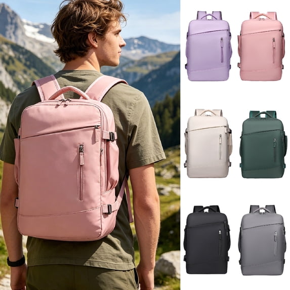 Laptop Backpack, Large Capacity Travel Backpack with Dry and Wet Separation, Multifunctional Water Resistant Casual Daypack,Business Commute Backpack, Anti-Theft College Backpack