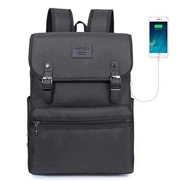 Laptop Backpack Men Women Business Travel Computer Backpack School College Bookbag Stylish Water Resistant Vintage Backpack w