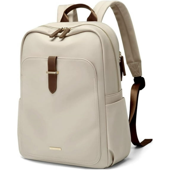 Laptop Backpack Purse for Women Fits 14 Inch Notebook Casual Daypack Work Travel College Bookbag Fashion Computer Bag (Apricot, 14 Inch)