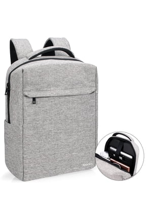 16''Laptop Backpack for Men Women, Lightweight Travel Backpack & Laptop Bag,Slim Computer Backpack with Laptop Compartment,Water Resistant College Bookbag,Gray