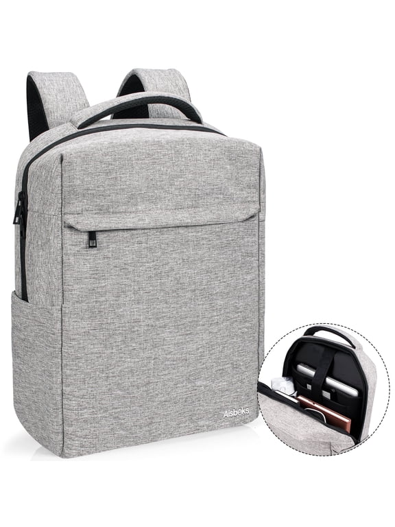 16''Laptop Backpack for Men Women, Lightweight Travel Backpack & Laptop Bag,Slim Computer Backpack with Laptop Compartment,Water Resistant College Bookbag,Gray