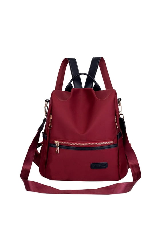 Laptop Backpack for Women, 15.6 Inch Travel Anti-theft Laptop Bag, Fashion Work Business Backpacks Purse, Warterproof Teacher Nurse Computer Professor Daypack, Wine-Red