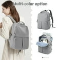 thumbnail image 1 of Laptop Backpack for Women Travel Backpack Carry on Backpack for Traveling on Airplane, Casual Daypack Waterproof Work Gym Backpack for Men, Lightweight Backpack College Teacher Backpack, Grey, 1 of 9