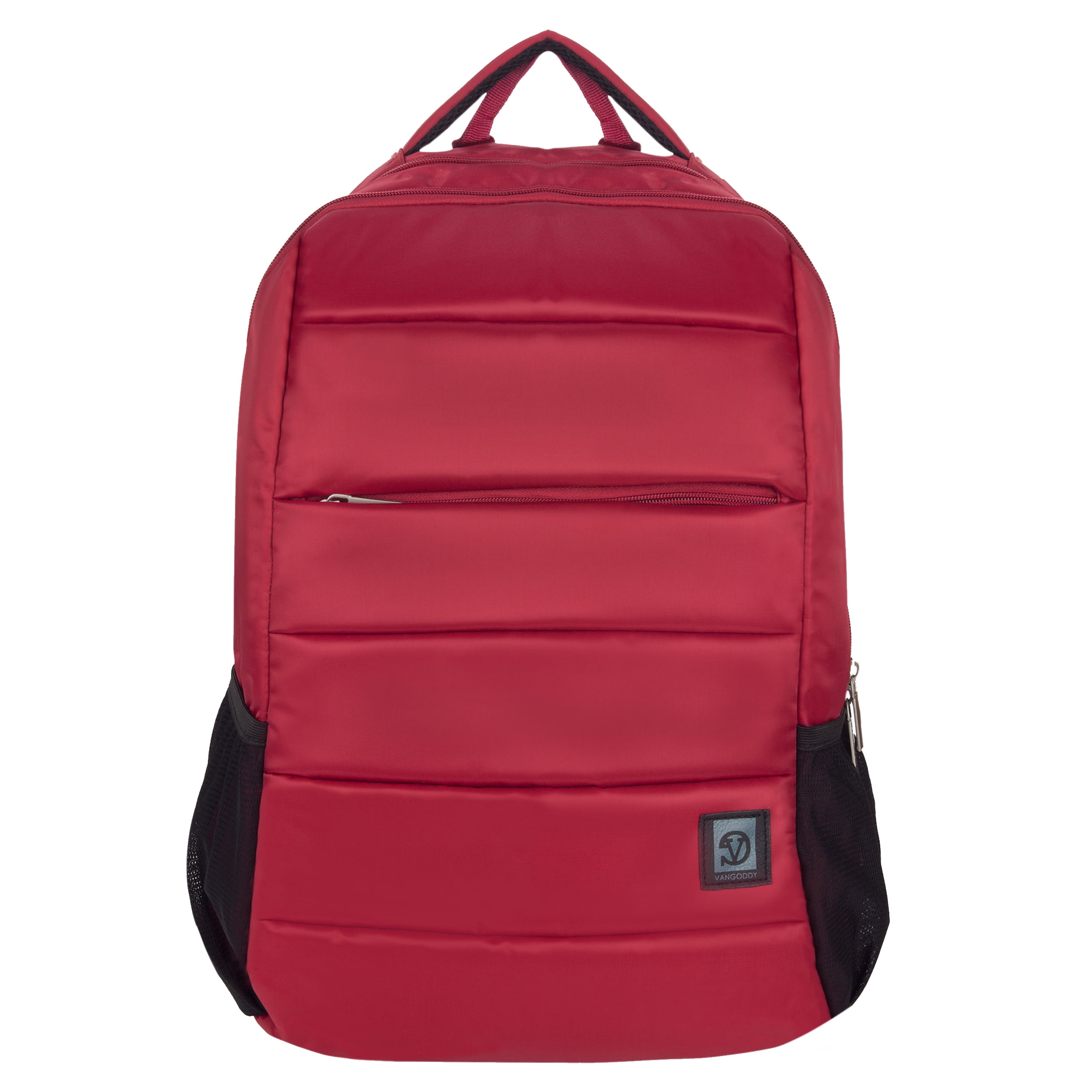 Laptop Backpack for 15.6 Inch Laptop, Multi-Compartment Computer Bag for Work School Travel, Lightweight Durable Daypack, Red