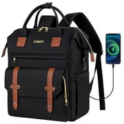 UKEIN Laptop Backpack for Women Teacher Backpack 15.6 inch Womens Work Backpack Waterproof Anti-Theft Travel Collage Backpack with USB Charging Port