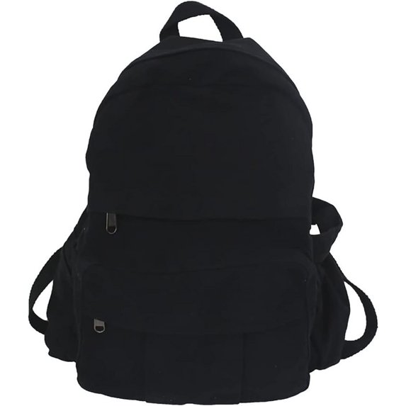 Laptop Backpack for Women Travel Canvas Backpack for Women Vintage Black Aesthetic Backpack for School