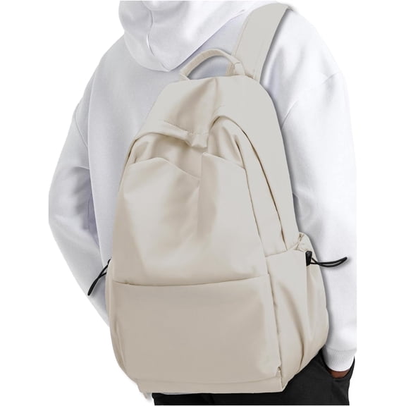 Laptop Backpack for Women and Men, Waterproof Lightweight Travel Daily Rucksack Casual 15.6 inches Computer Bags for College, Black