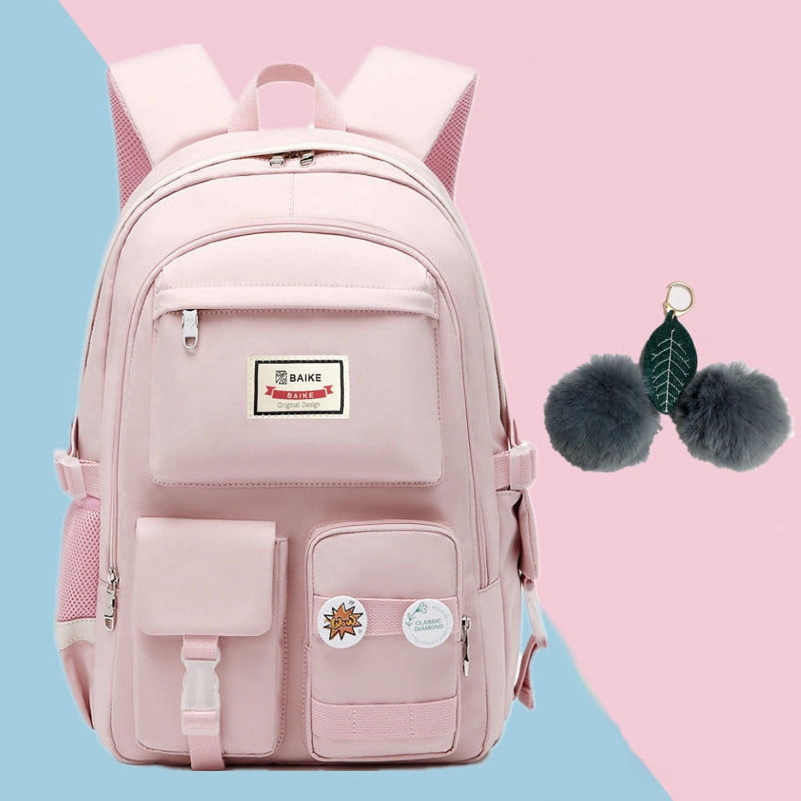 New Girl School Bags Child Pink Unicorn Printing Backpacks Kindergarten  Student Cute Girls Children's Schoolbag Waterproof Kid