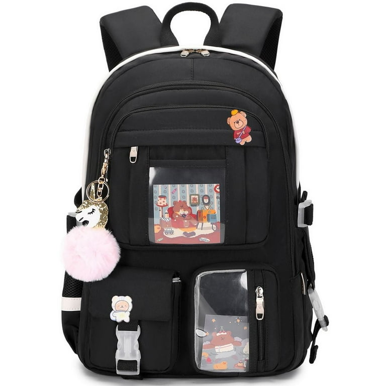 Hidds Laptop Backpacks 16 inch School Bag College Backpack Large Travel Daypack Kawaii Bookbags for Teens Girls Women StudentsOff-white, Girl's