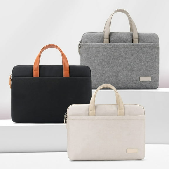 Laptop Bag 13.3 to 14 Inch Laptop Sleeve, Portable Business Briefcase with Water-resistant Polyester & Velour Lining, Lightweight & Durable for Daily Commute and Professional Office Use