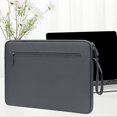thumbnail image 1 of Laptop Bag for 14.1-15.4 Inch Laptop and Tablet, Universal Double-Layer Storage Compartment, Shockproof Waterproof Computer Case with Soft Protective Lining, 1 of 9
