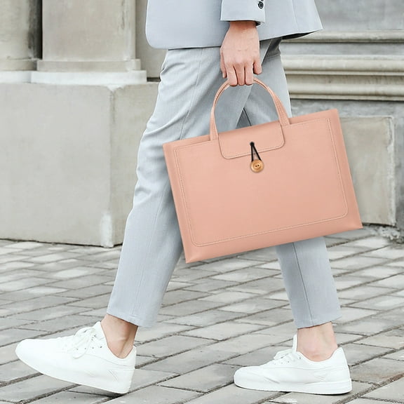 Laptop Bag under $5! Yrmaups Laptop Bag for 15.6 Inch, Extendable Large Capacity Waterproof Computer Bag, Three Layers Organization, Business Travel Laptop Case, Padded Shoulder Strap