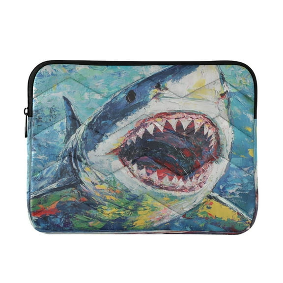 Laptop Bag Briefcase Computer Inner Bag Computer Bag Laptop Sleeve Case for Work Travel School Abstract Painting Of A Shark