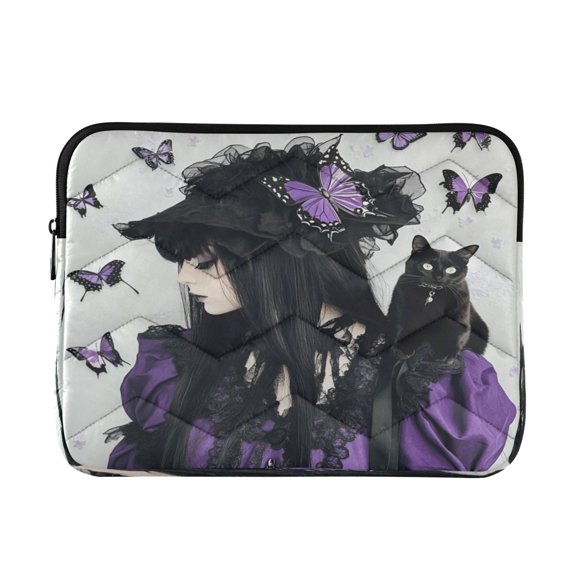Laptop Bag Briefcase Computer Inner Bag Computer Bag Laptop Sleeve Case for Work Travel School Beauty in A Purple and Black Suit