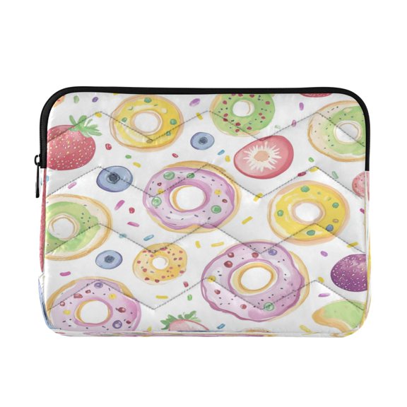 Laptop Bag Briefcase Computer Inner Bag Computer Bag Laptop Sleeve Case for Work Travel School Colorful Doughnuts Pattern