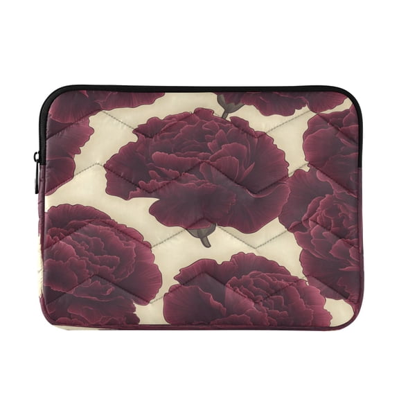 Laptop Bag Briefcase Computer Inner Bag Computer Bag Laptop Sleeve Case for Work Travel School Dark Red Carnations
