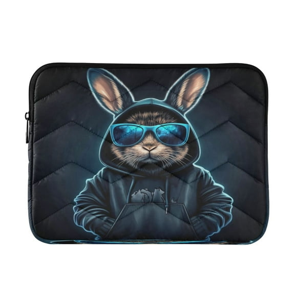 Laptop Bag Briefcase Computer Inner Bag Computer Bag Laptop Sleeve Case for Work Travel School Rabbit in A Black Hoodie