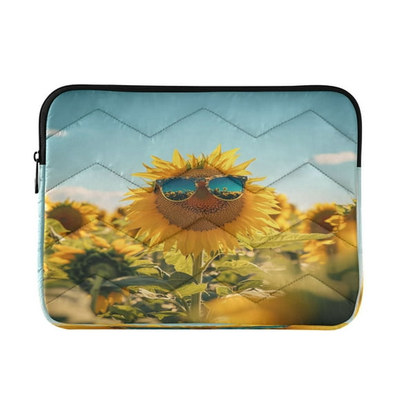Laptop Bag Briefcase Computer Inner Bag Computer Bag Laptop Sleeve Case for Work Travel School Sunflowers Wear Sunglasses