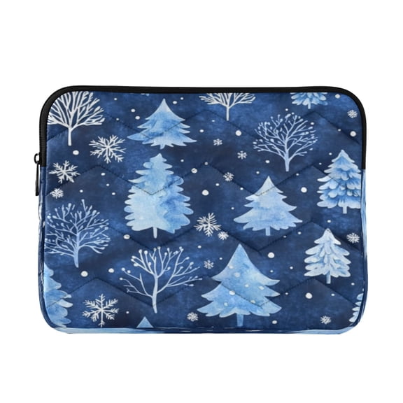 Laptop Bag Briefcase Computer Inner Bag Computer Bag Laptop Sleeve Case for Work Travel School Watercolor Winter Trees Pattern