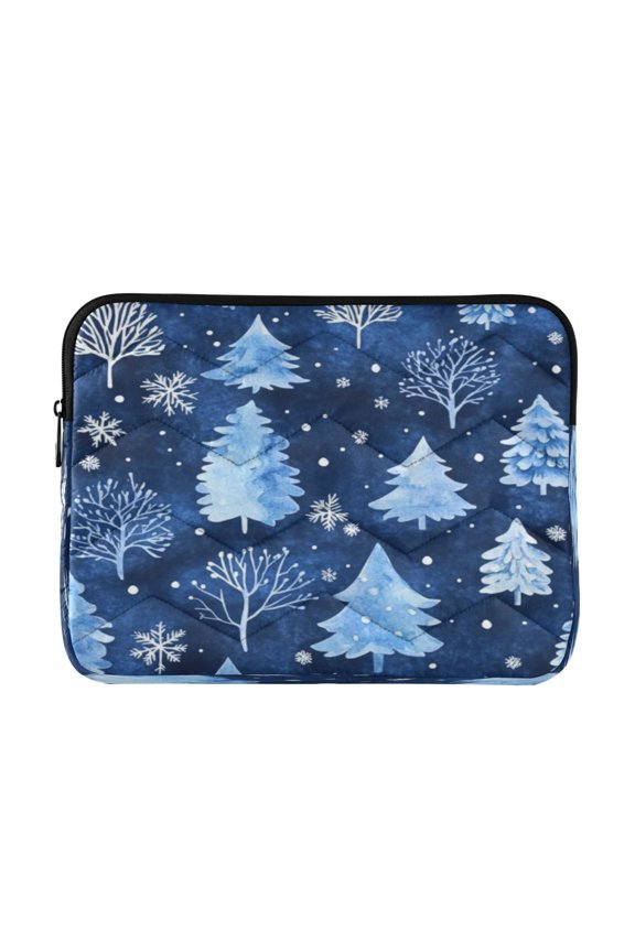 Laptop Bag Briefcase Computer Inner Bag Computer Bag Laptop Sleeve Case for Work Travel School Watercolor Winter Trees Pattern