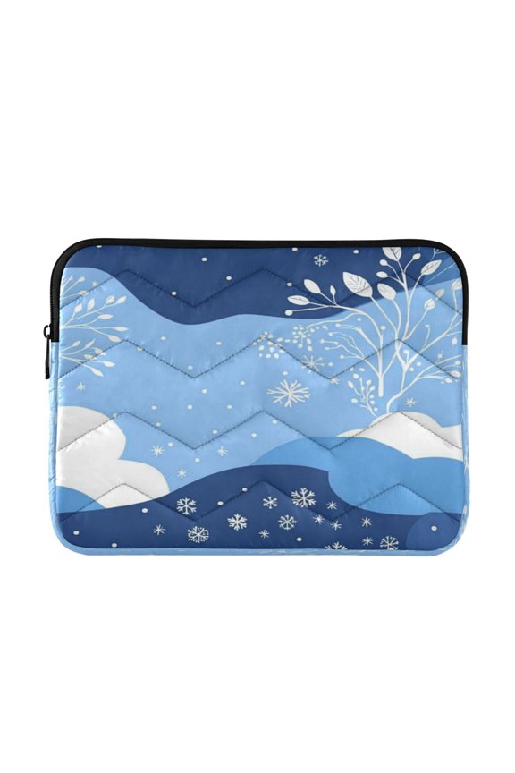 Laptop Bag Briefcase Computer Inner Bag Computer Bag Laptop Sleeve Case for Work Travel School Winter Snowflakes