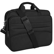 CshidWorld Laptop Bag Case, 15.6 inch TSA Laptop Sleeve Computer Bag Water Resistant Computer Carrying Bag for Business Travel Office, Gifts for Men Women, Black
