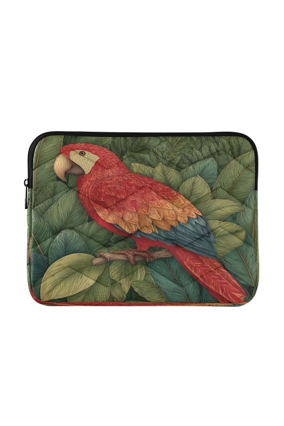 Laptop Bag Briefcases Computer Inner Bags Computer Bags Laptop Sleeves Work Travel School Bag13inch Colorful Red Parrot