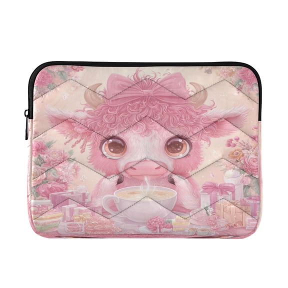 Laptop Bag Briefcases Computer Inner Bags Computer Bags Laptop Sleeves Work Travel School Bag13inch Pink-haired Cow