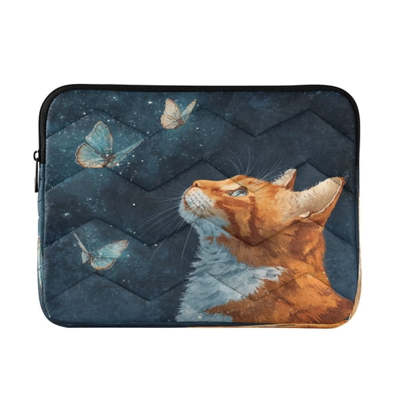 Laptop Bag Briefcases Computer Inner Bags Computer Bags Laptop Sleeves Work Travel School Bag13inch Realistic Cute Orange Cat